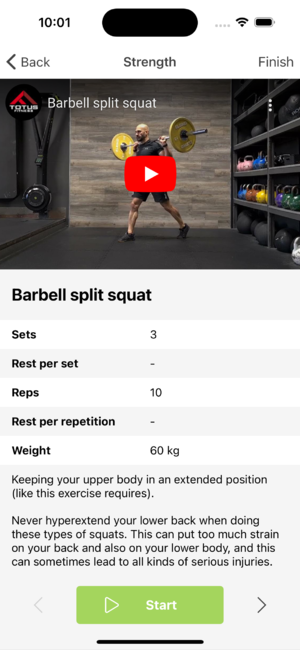 Strength & Core workouts - Mobile preview 2