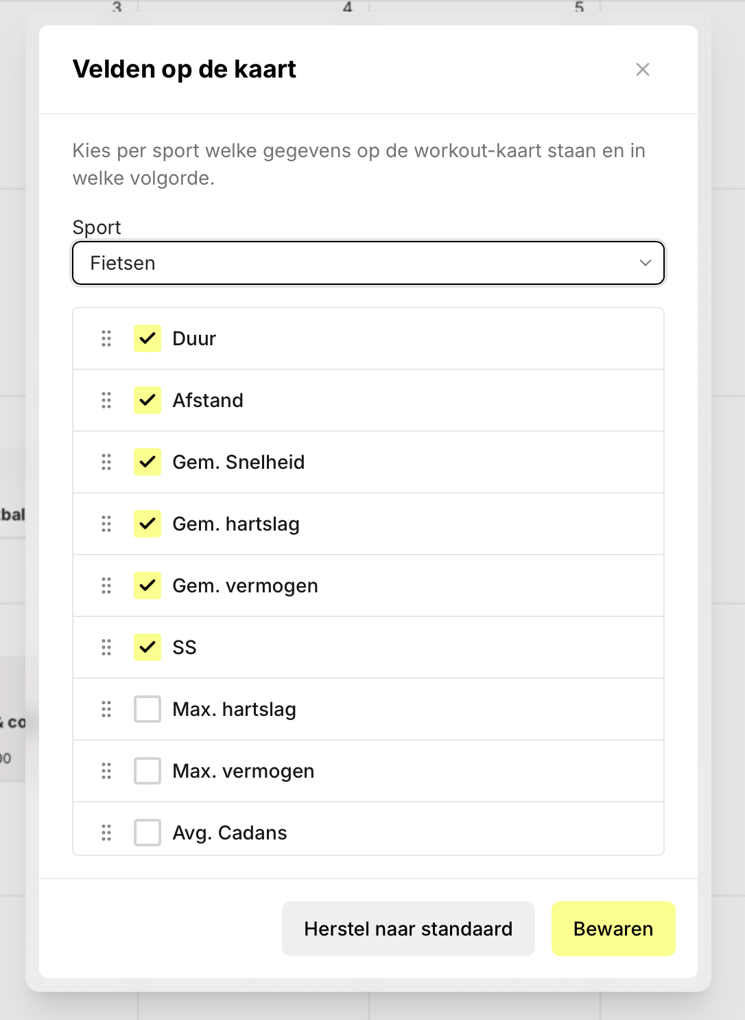 Veld-picker voor de kaart