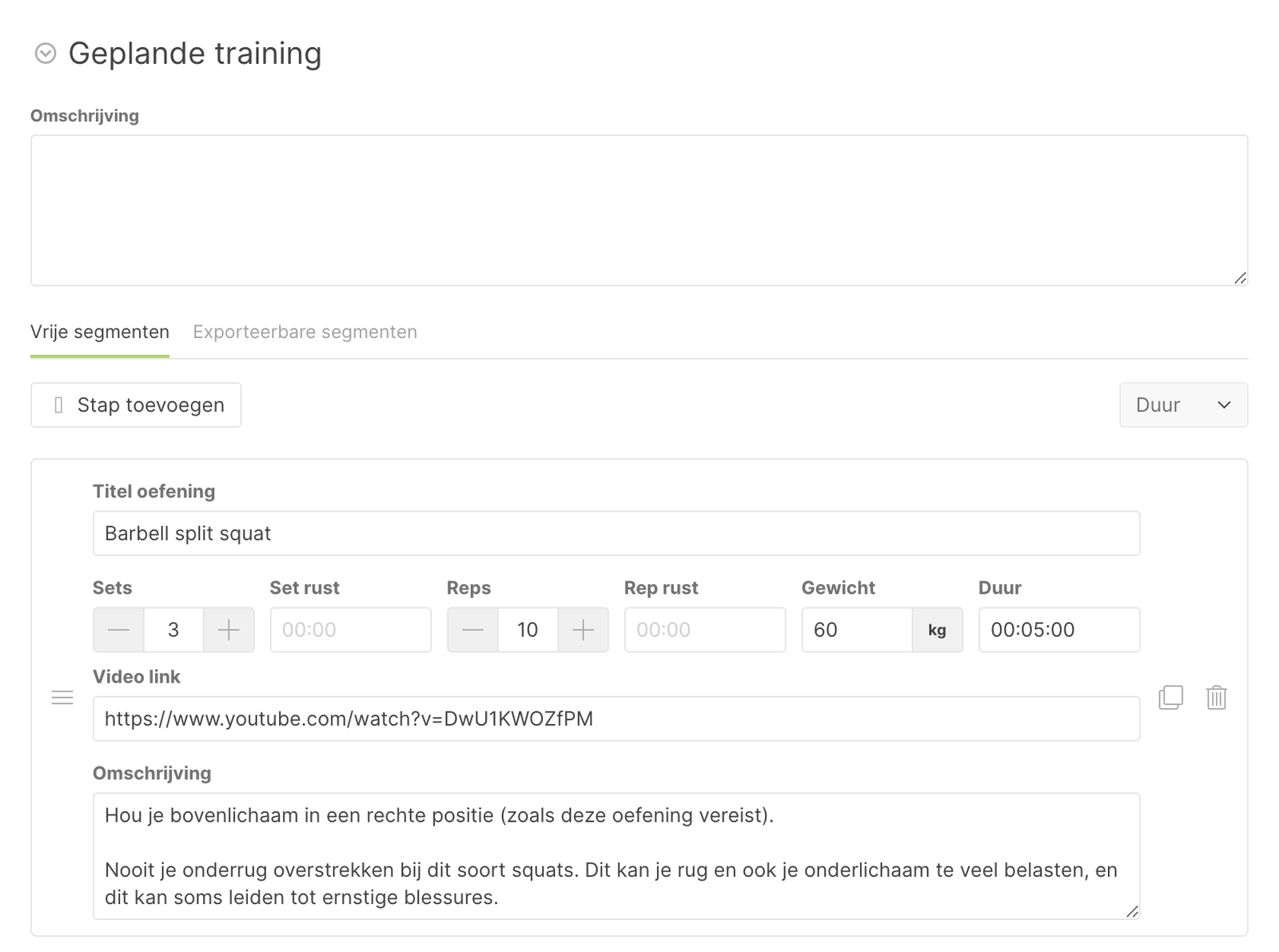 Stappen om een kracht training op te bouwen